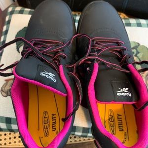 Reebok Sublite Cushion Soft Toe Work Shoes Slip Resistant Womens Size 10 W EUC